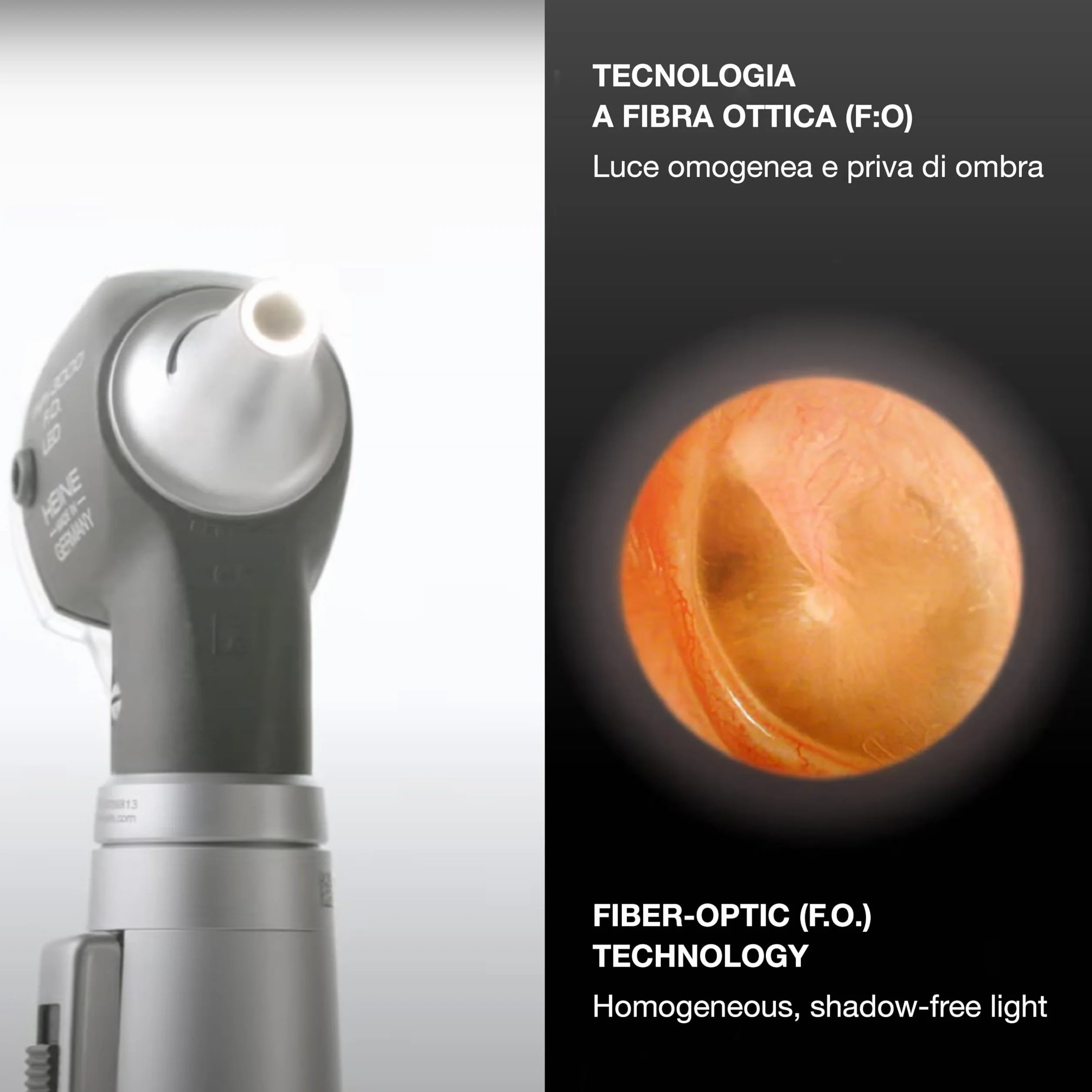 OTOSCOPIO HEINE MINI 3000 LED A F.O. - blu - D-008.70.110