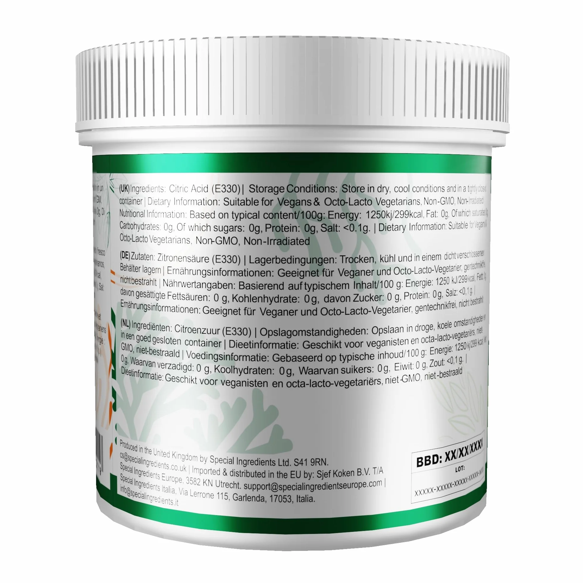 Kwas cytrynowy Special Ingredients 500 g