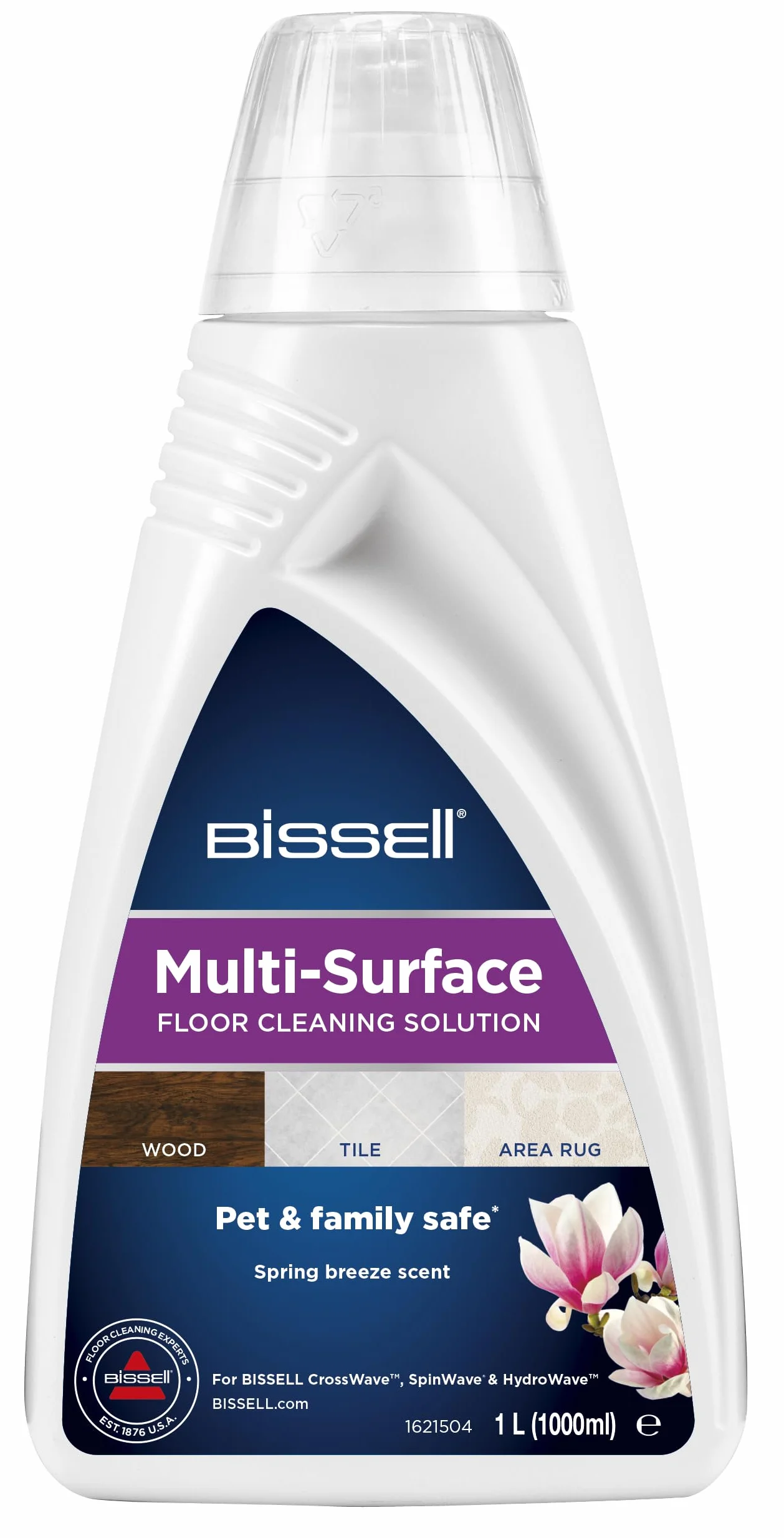 BISSELL Kit Accessori Originali CrossWave, Detergente Pavimenti Multisuperficie 2x1L, Rullo, Spazzola, Filtri