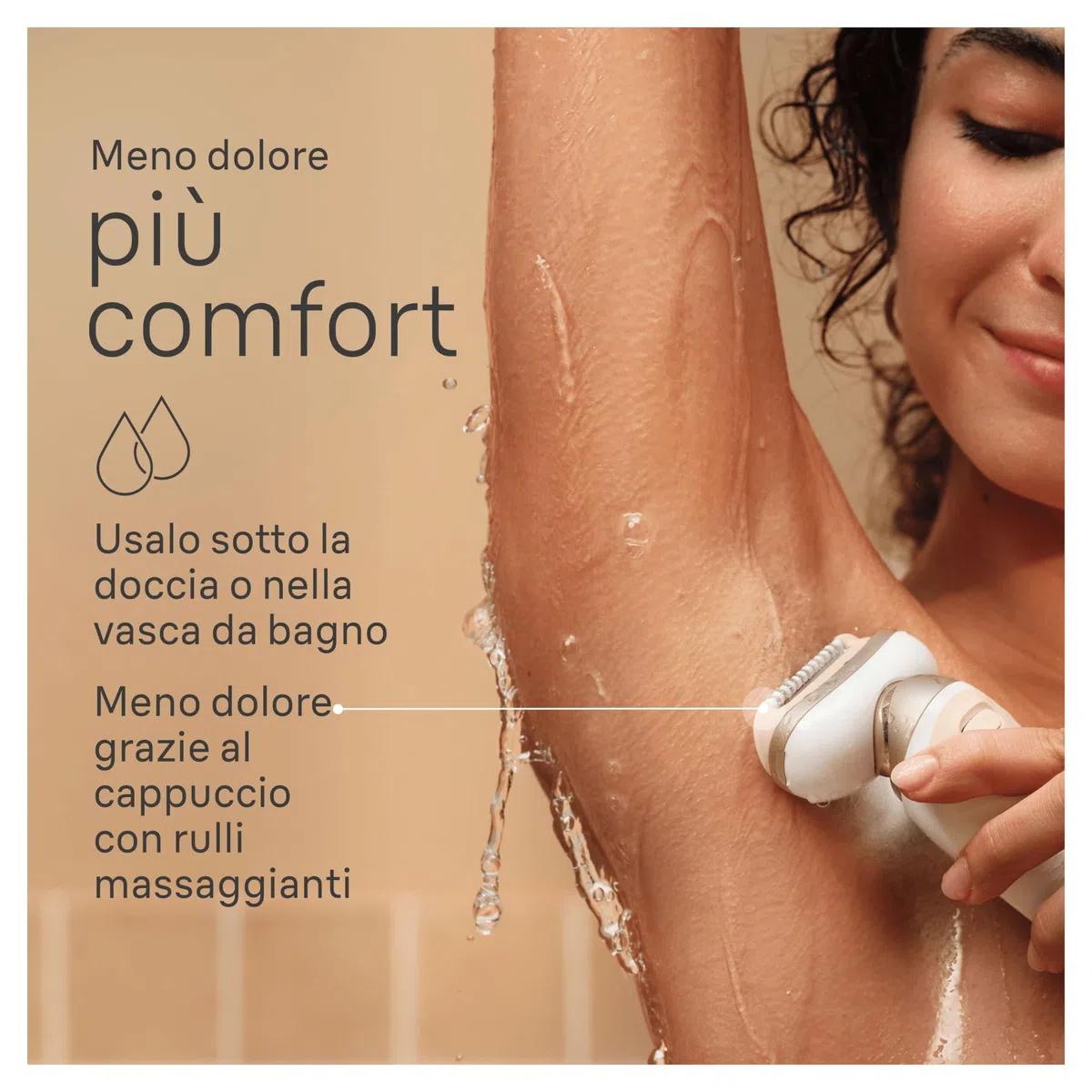 Braun Silk Epil 9 Flex Epilatore Elettrico Donna, Rasoio Elettrico Donna Con Testina Flessibile a 360° Per Epilazione Semplice, Wet & Dry, Pelle Liscia a Lungo, 9-041 3D, Bianco/Oro