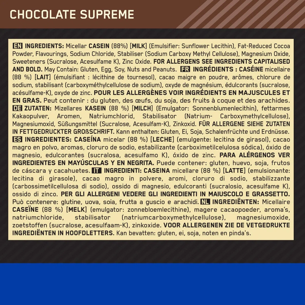 Optimum Nutrition Gold Standard 100% Casein Proteine di Caseina in Polvere con Zinco e Magnesio a Rilascio Graduale Durante la Notte Gusto Cioccolato 1,82Kg 55 Porzioni + Shaker in Plastica
