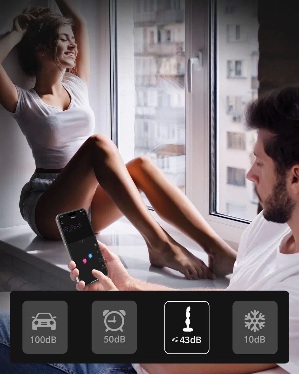 LOVENSE Ridge Plug Anale Vibratore, Massaggiatore Prostatico, Dildo Vibratore Anale Telecomandato, APP Vibratori Anali e per Perineo, Giocattoli Sessuali Anali per Uomo e Coppie