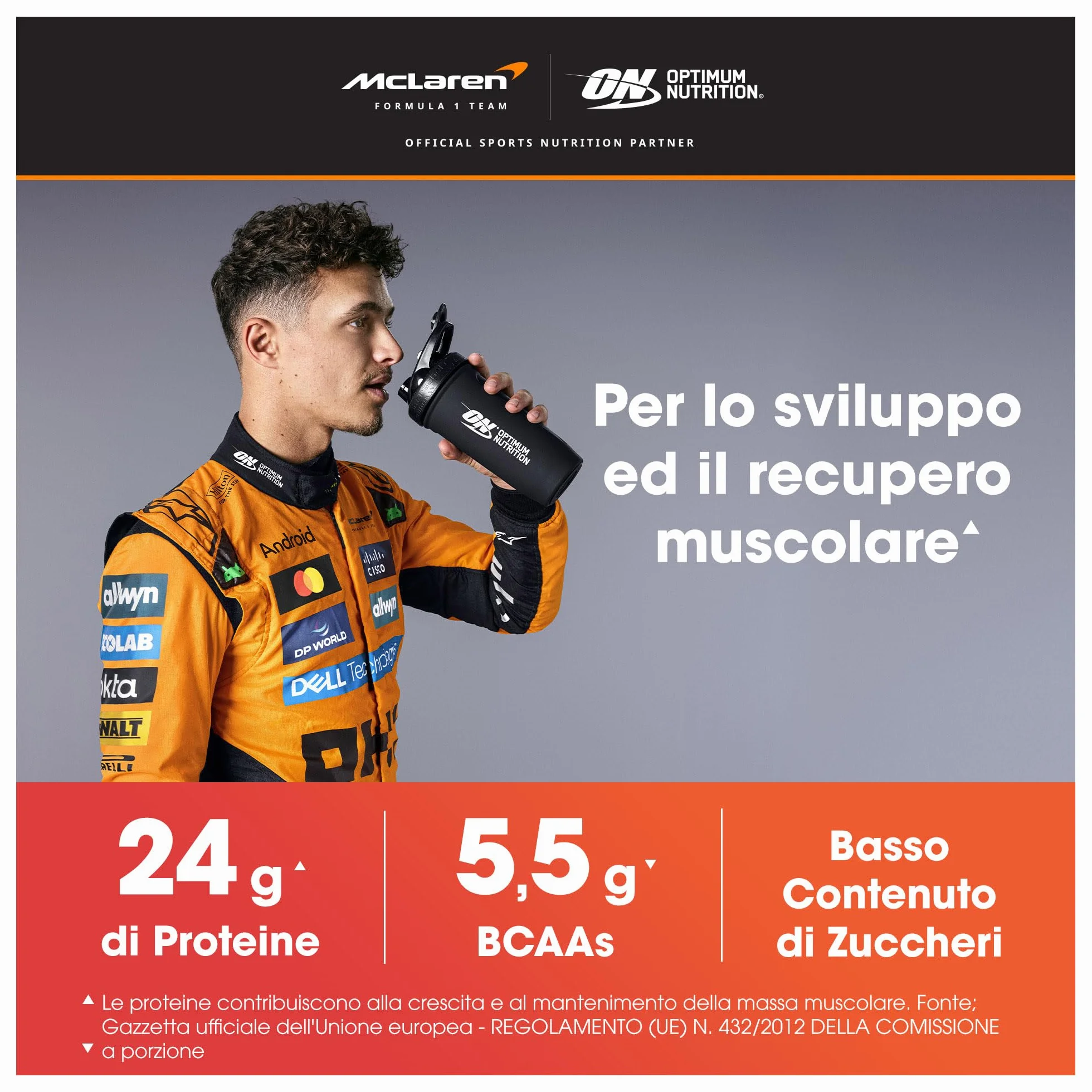 Optimum Nutrition Gold Standard 100% Whey Proteine in Polvere Doppio Cioccolato 2.26kg 73 Porzioni