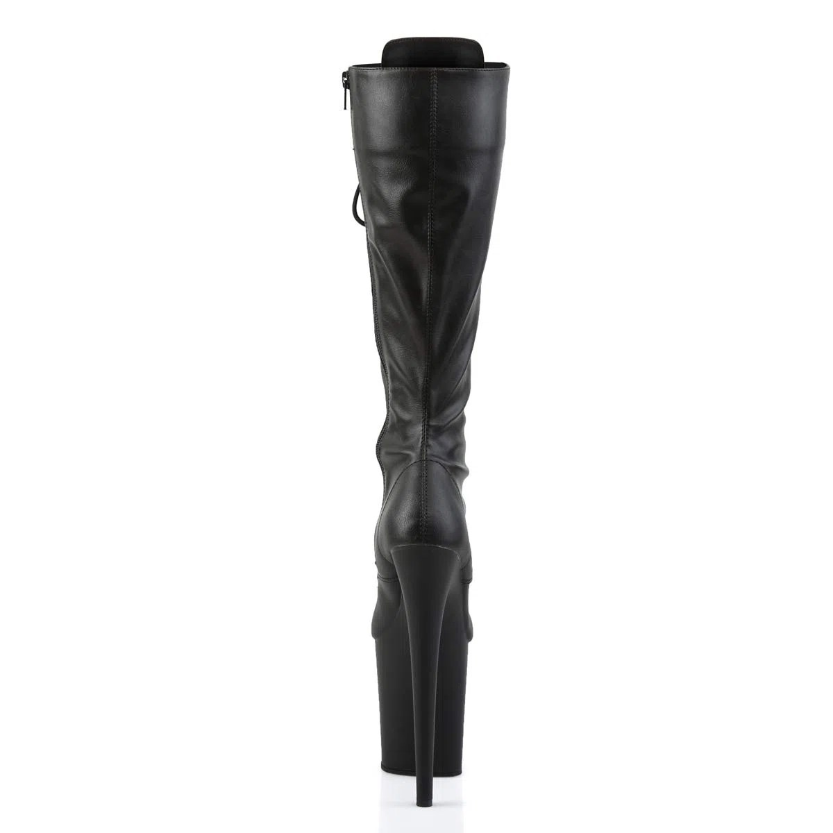 Pleaser FLAMINGO-2023 Blk STR Faux Leather/Blk Matte UK 6 (EU 39)