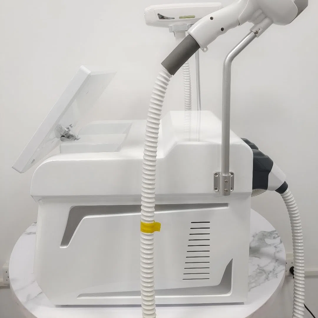 2025 NUOVO 2IN1 Ice Titanium Diode Laser Body Face Hair Removal Machine Permanente Pinless 6BAR