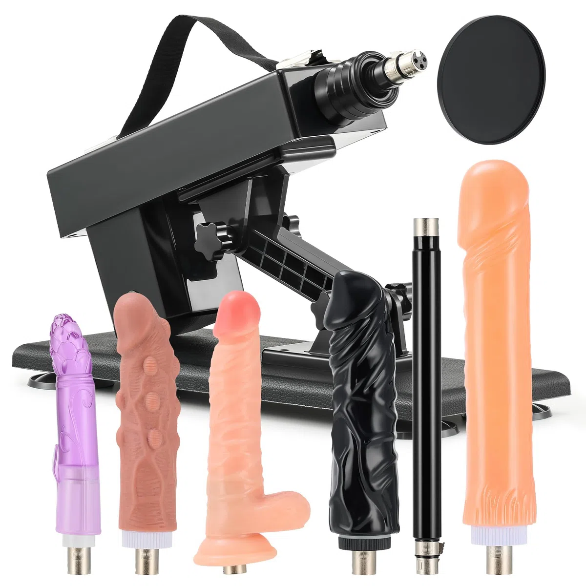 SENSUA Macchina per Sesso Automatica con 5 Dildo Barra di Estensione e Ventosa per Uomini e Donne Giocattoli Erotiici per Adulti Macchina dell'Amore per Massaggio Anale Vaginale Masturbazione