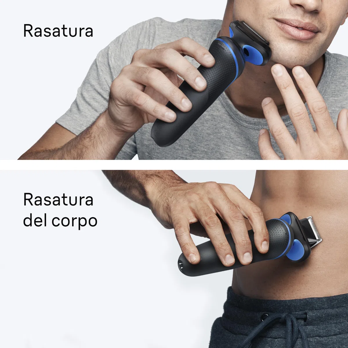Braun Serie 5 Rasoio Elettrico Barba, Wet&Dry, Regolabarba Uomo, Rasoio Barba, 50 Min di Utilizzo, Accessorio Rifinitore Corpo, Senza Fili, 100% Impermeabile, Regolabarba Braun, 52-B1600s, Blu