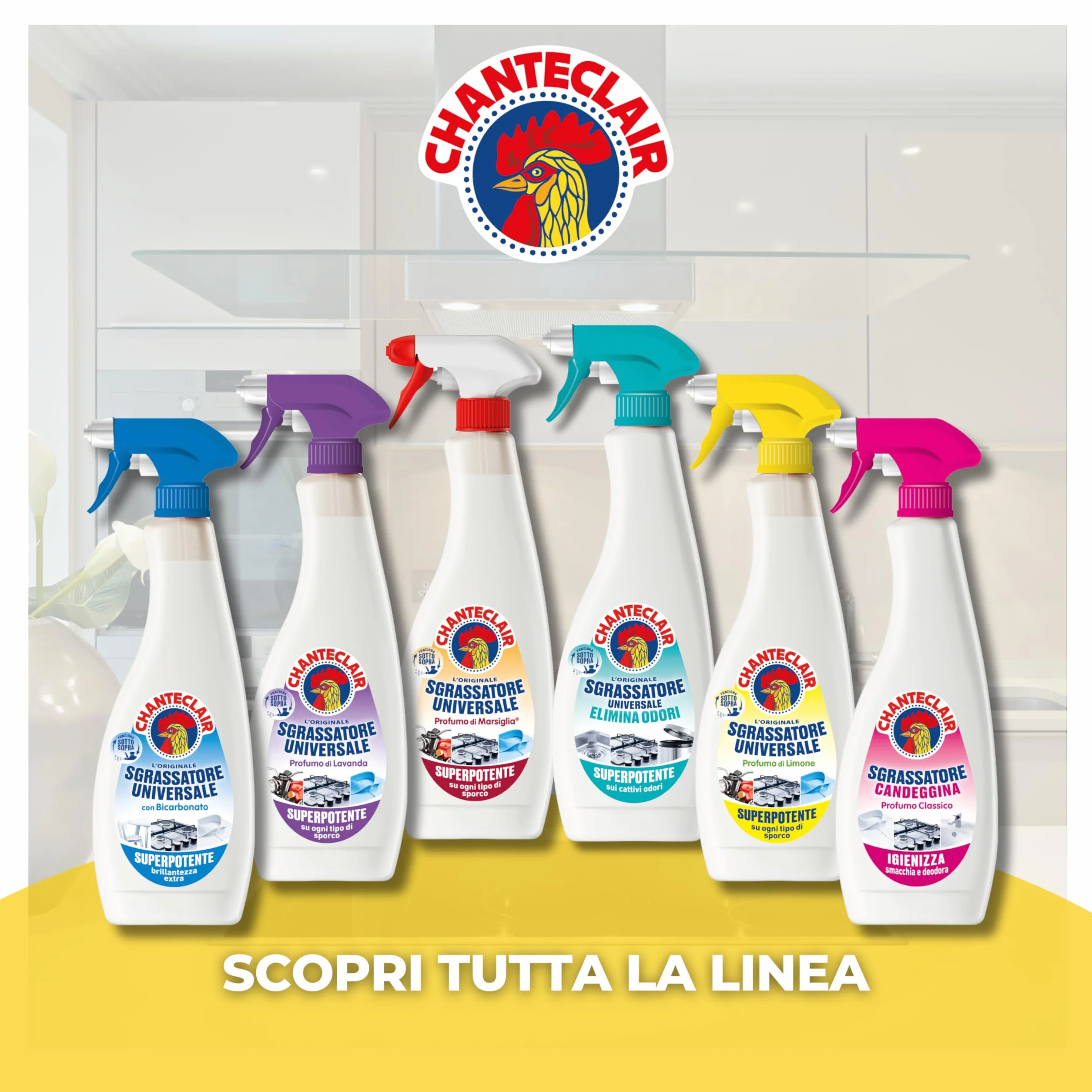 Chanteclair Sgrassatore Universale Ricarica 12x750 ml Profumo Limone