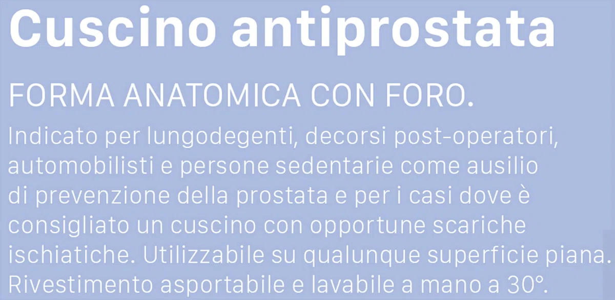 Cuscino per Prostatite protezione prostata Rivestimento in poliestere, sfoderabile Spedizione Veloce