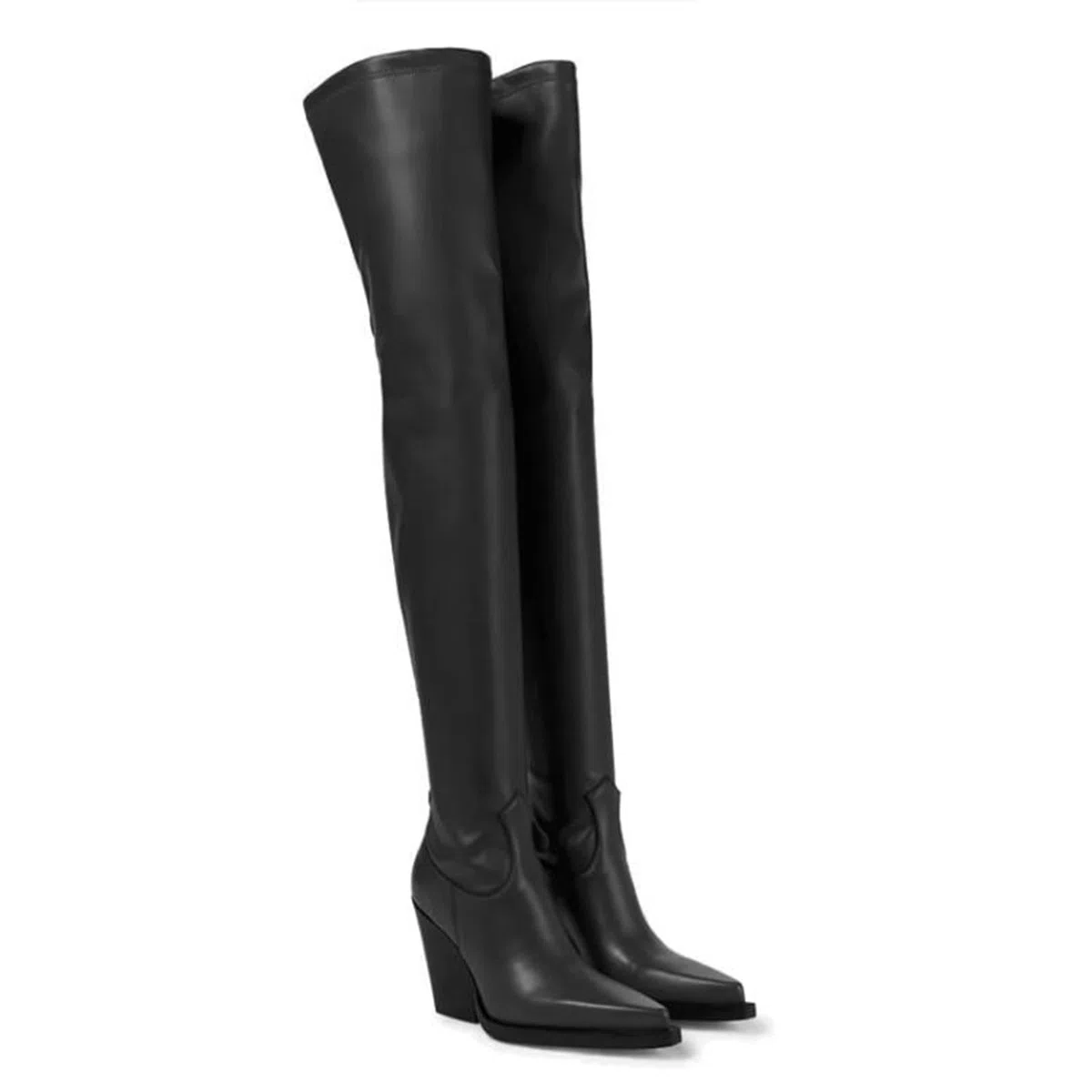 8CM/3.14IN Stivali Over-The-Knee Stivali Elasticizzati Stivali con Tacco Alto Stivali Donna con Tacco Spesso Extra-Lungo Coscia Stivali
