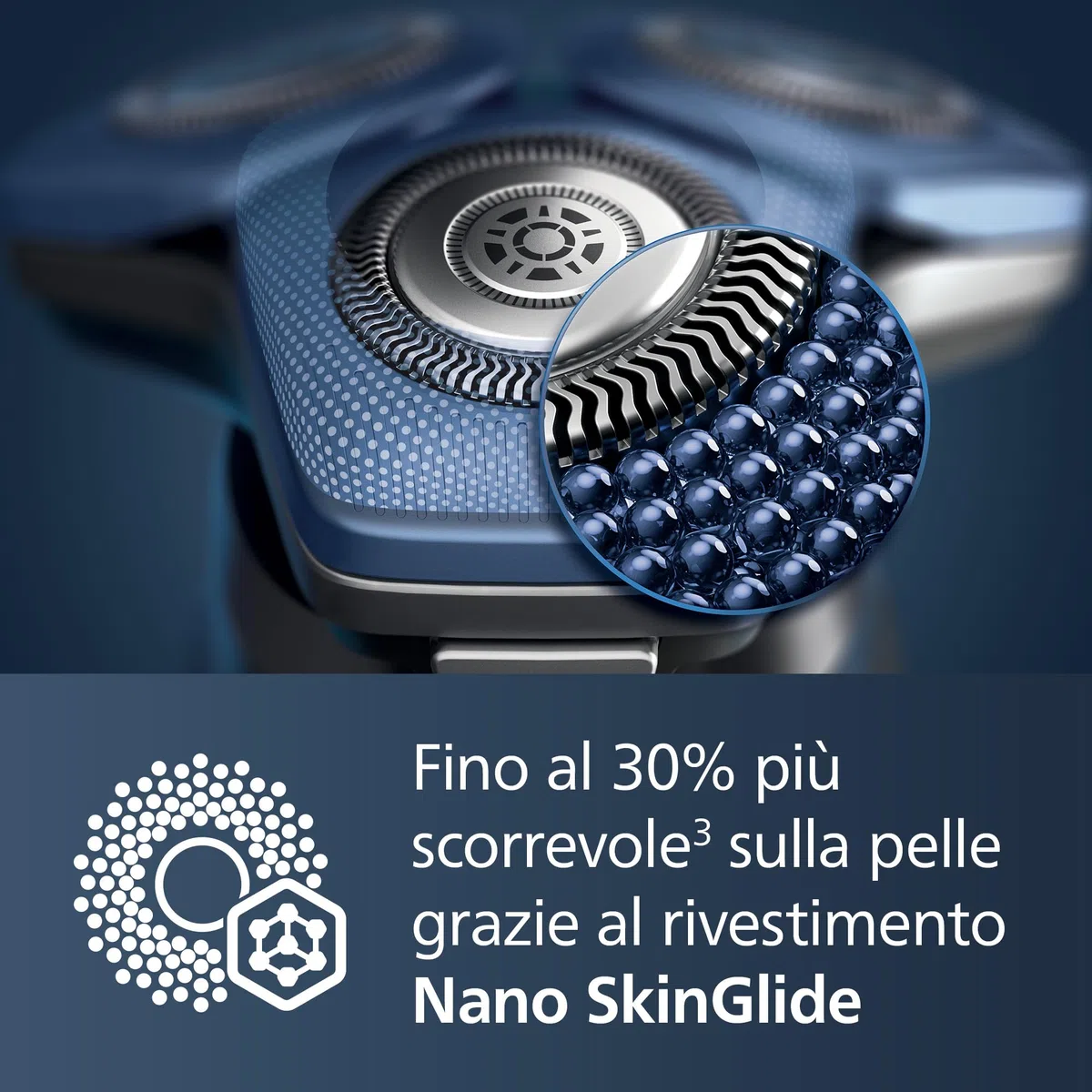 Philips Shaver Series 7000 - Rasoio elettrico uomo, umido e asciutto, rifinitore a scomparsa, base ricarica, custodia da viaggio, capsula e cartuccia Quick Clean (Modello S7886/55)