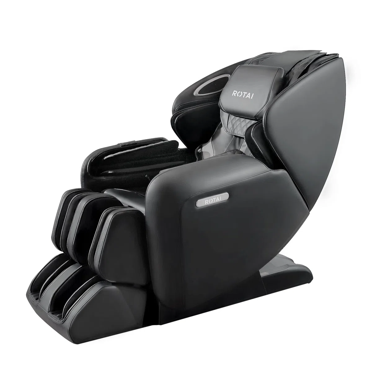 ROTAI ARONT Poltrona massaggiante 3D+ - 12 programmi professionali di massaggio e pressoterapia - Termoterapia - Tecnologia Gravità e Spazio Zero Suono 3D Bluetooth