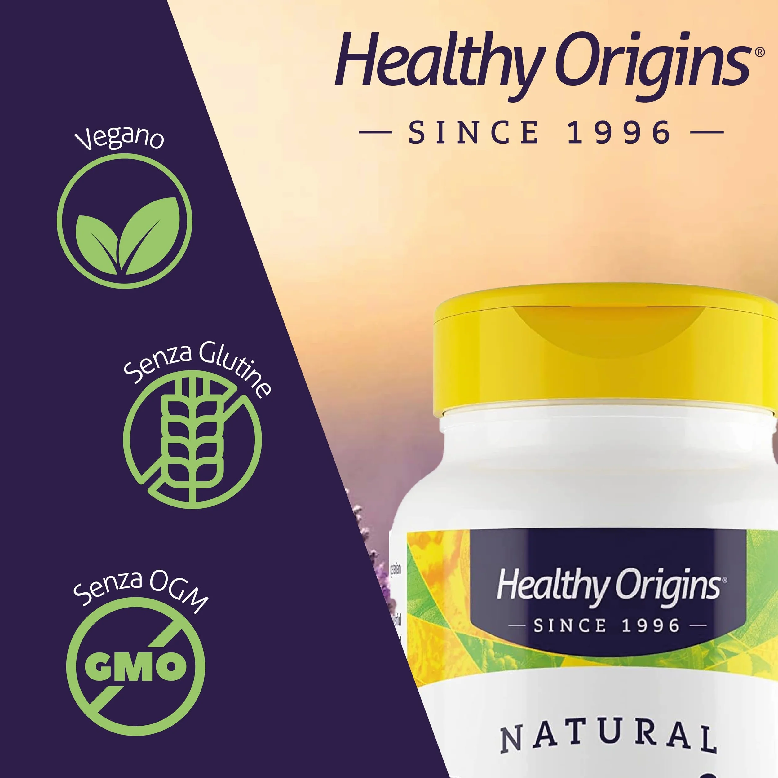 Healthy Origins Pycnogenol 100 mg 60 Capsule Vegane Pino Marino Senza Glutine