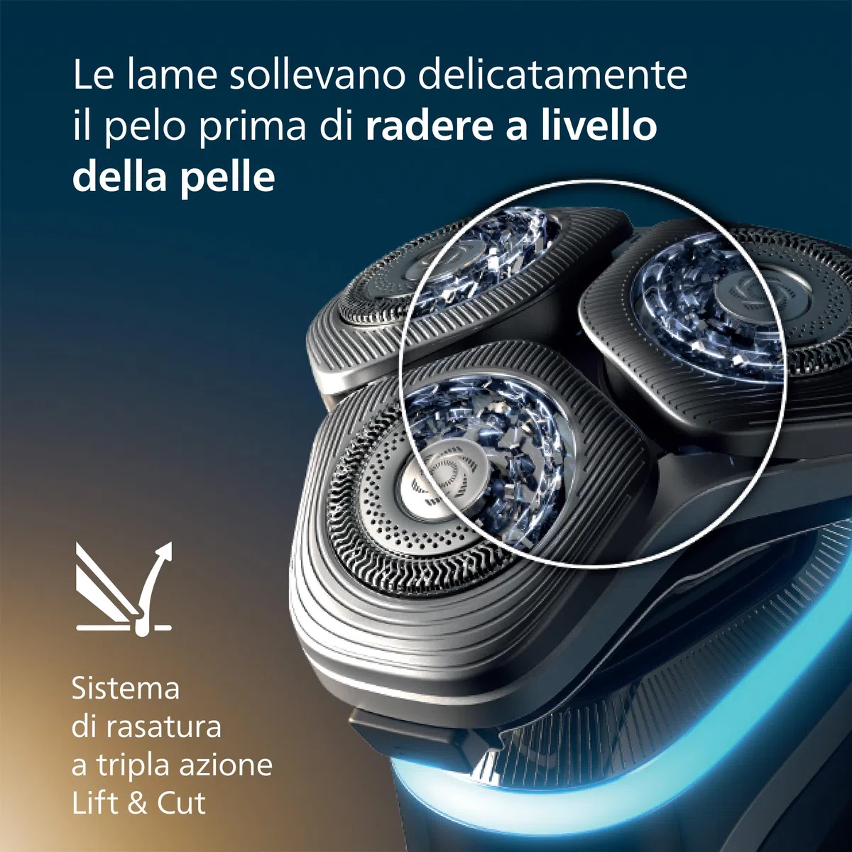 Philips Shaver i9000 Prestige, rasoio elettrico Wet & Dry, tecnologia Skin IQ, triplo sistema di sollevamento e taglio, doppie lame di precisione in acciaio 360º, styler per barba, modello XP9202/33