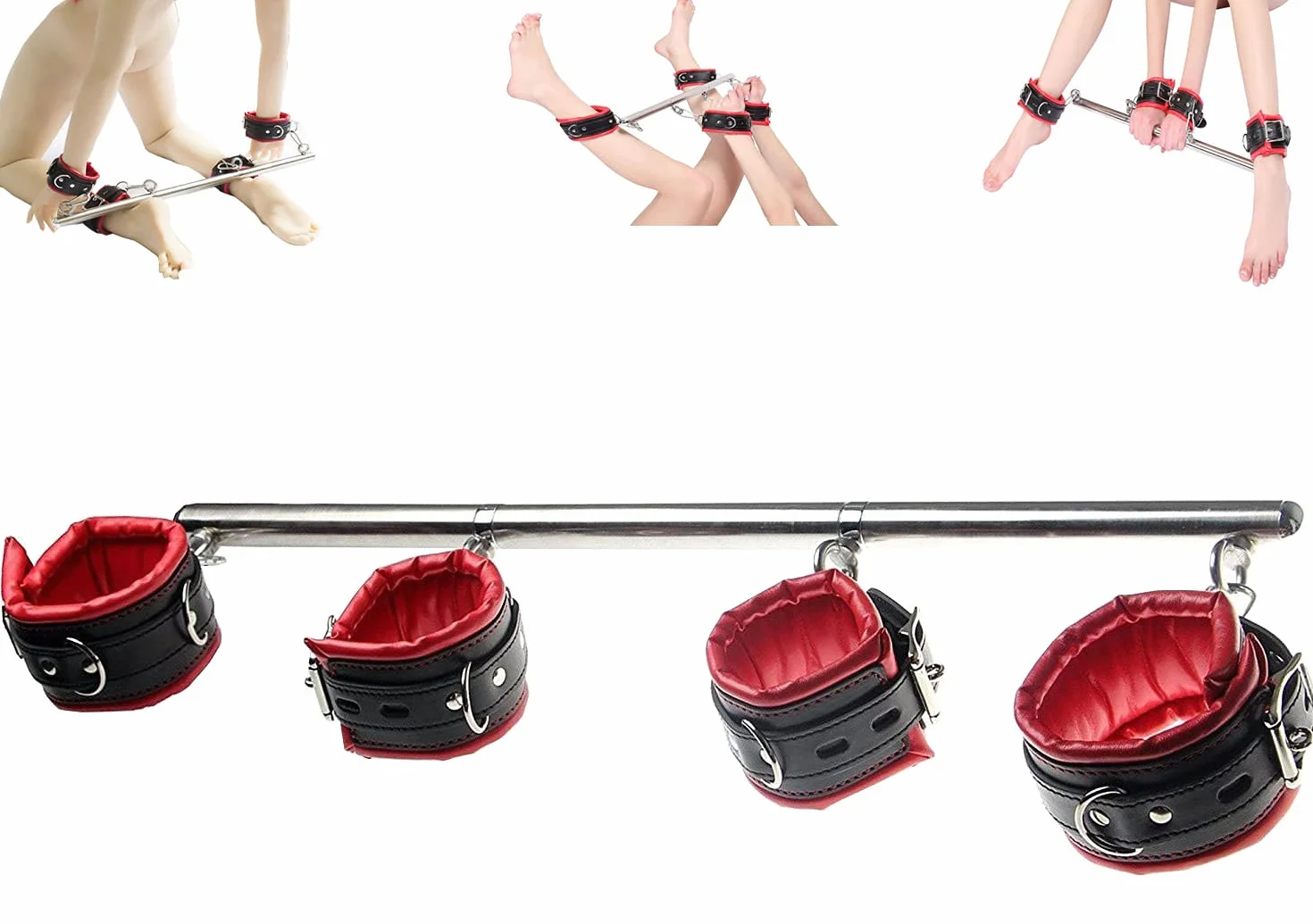 Regolabili Manette e Cavigliere per Bondage BDSM