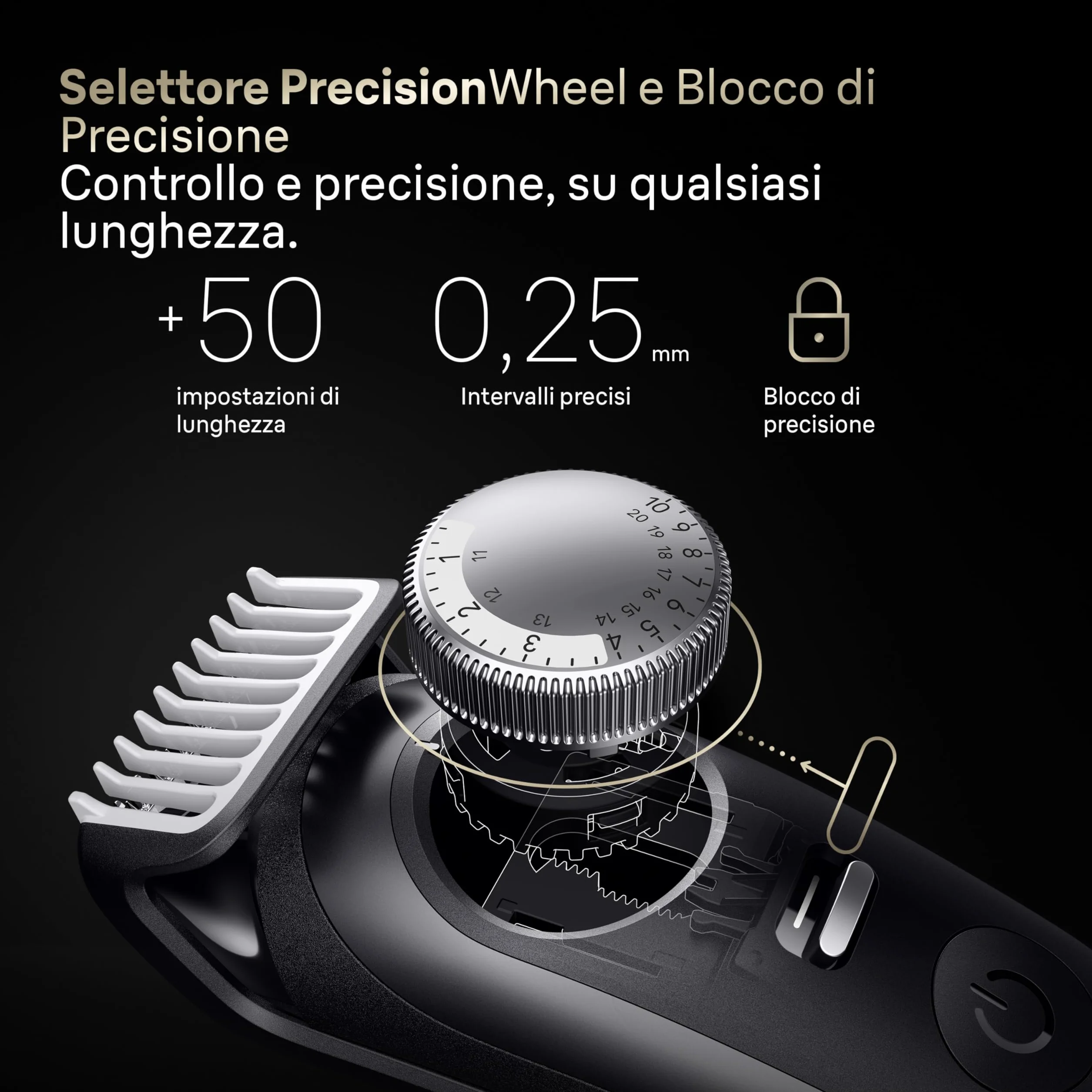 Braun Serie 9 Rasoio Elettrico Barba Impermeabile Bt9565 Titanio 180 Min