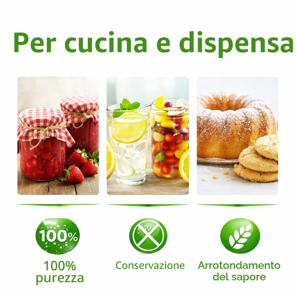GiDeli Acido citrico alimentare in polvere monoidrato E330 20 kg cristalli puri anticalcare