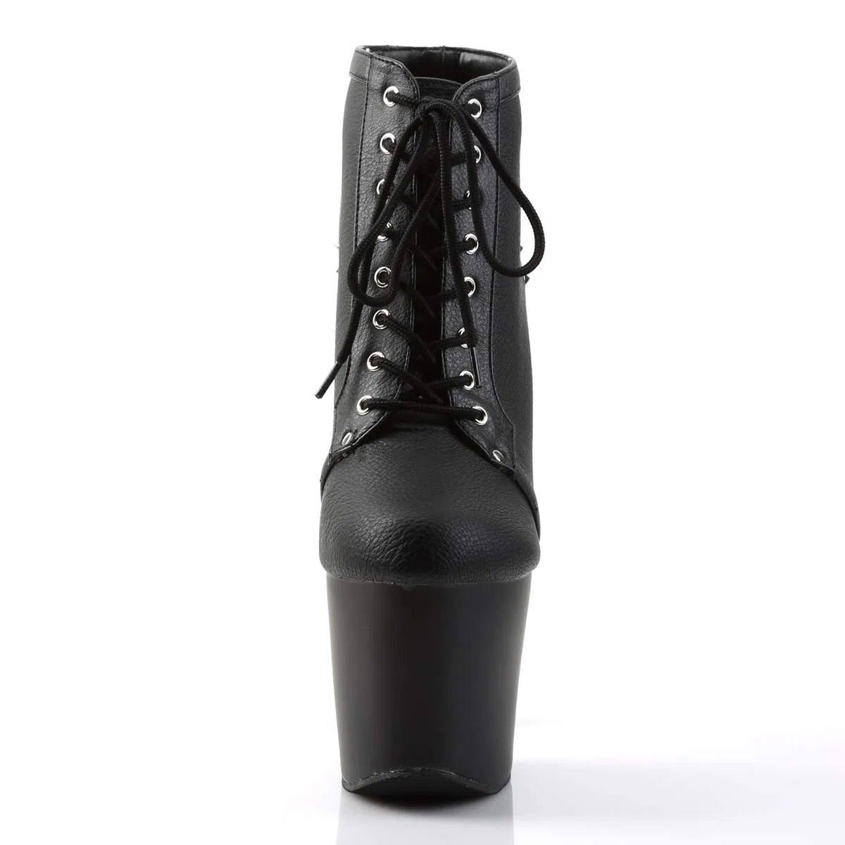 Pleaser FEARLESS-700-28 Blk Faux Leather/Blk Matte UK 4 (EU