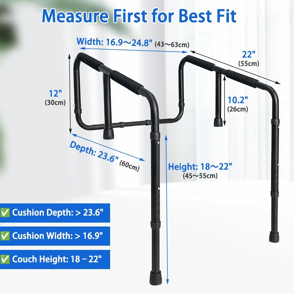 Assistente per divano, Assistenza sedia per anziani seduti a piedi, Grab Bar Aiuti in piedi per anziani, Maniglia di assistenza per divano in piedi, Dispositivi di assistenza per sollevamento