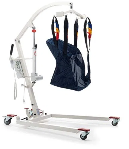 SOLLEVATORE PER DISABILI ELETTRICO - IMBRACATURA INCLUSA - BATTERIA RICARICABILE - Portata massima: 140 Kg - KSP Mod. Gemini