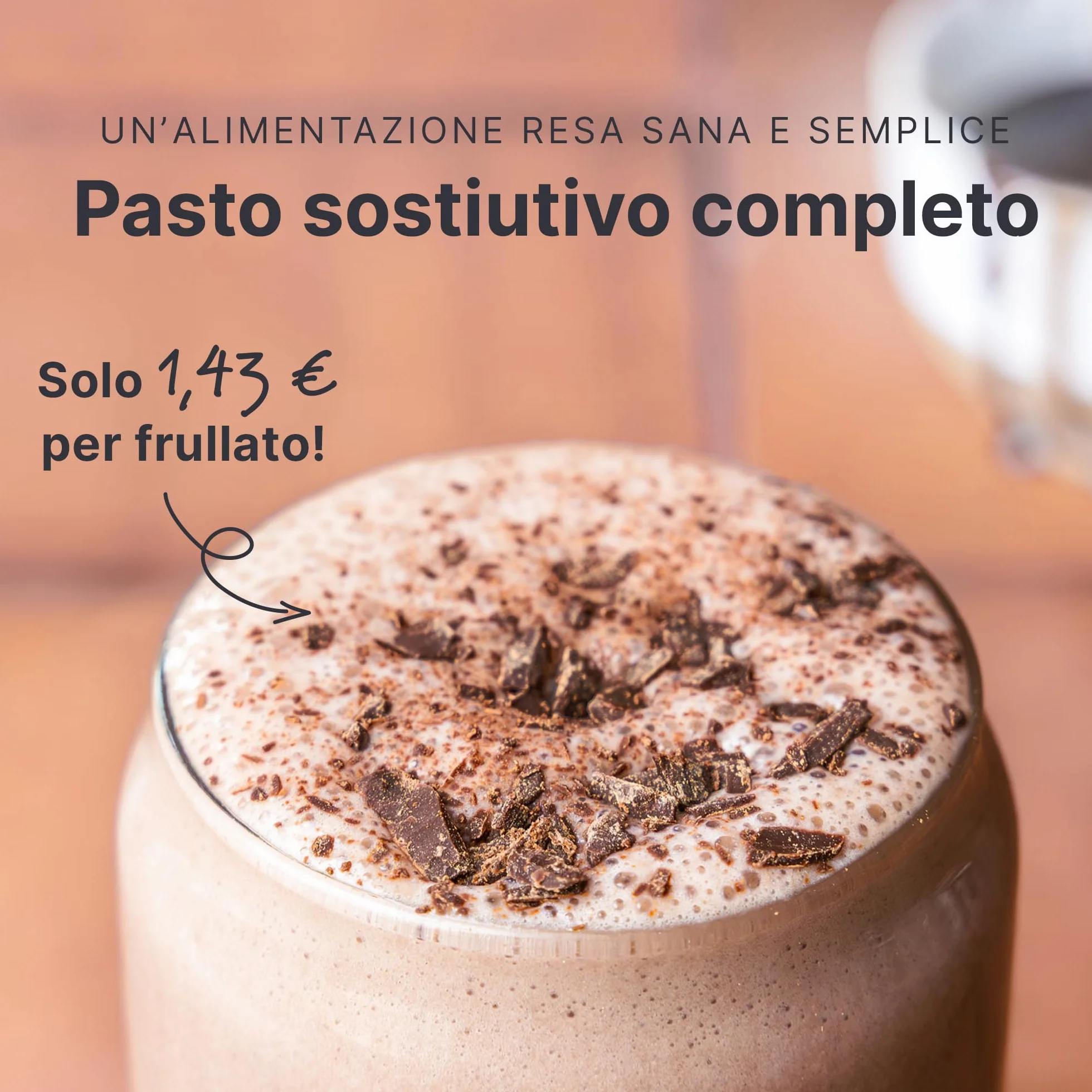 SHEKO Balance Shake Cioccolato + Shaker – 21 frullati proteici dimagranti, senza glutine, sapore naturale