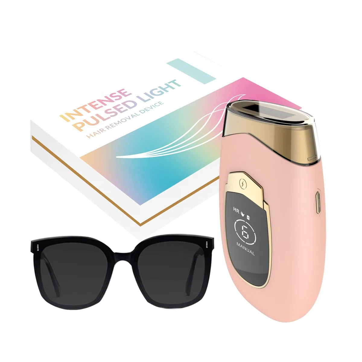 Lumisilk Luminia Epilatore a Luce Pulsata (IPL) - Riduzione Permanente dei Peli - Indolore - Adatto a Viso, Ascelle, Gambe e Bikini - Kit Completo con Occhiali Protettivi (Rosa carne)