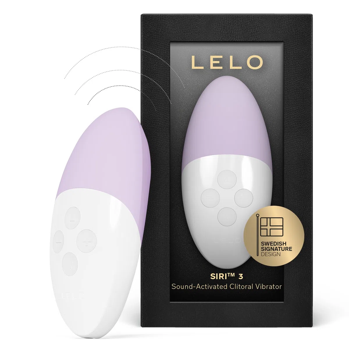LELO SIRI 3 Vibratore Attivato dal Suono con Tecnologia SoundSense e 8 Modalità di Piacere, Vibratore per Donna Clitoride (Calm Lavander)