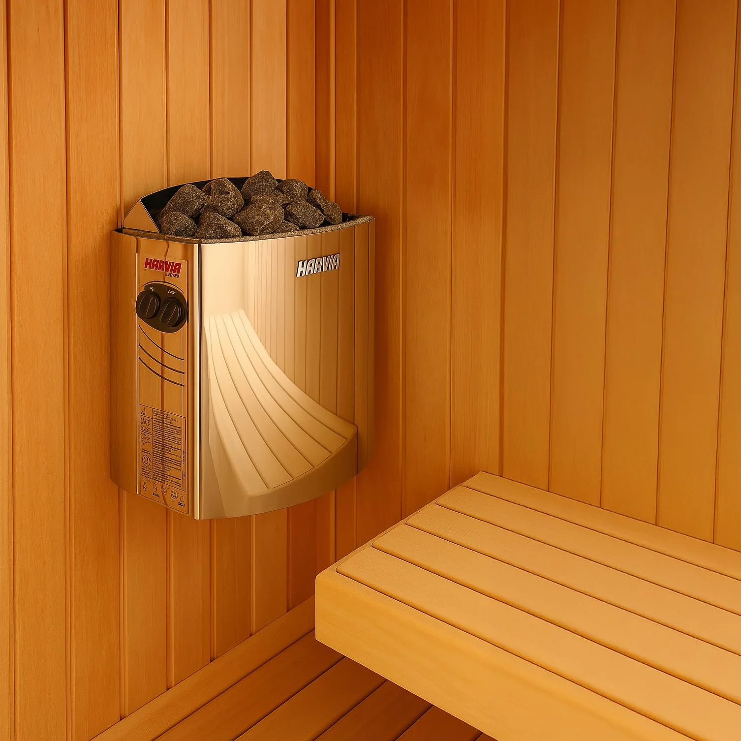 Stufa elettriche per sauna HARVIA VEGA - BC45 4,5 kW con controlli integrati
