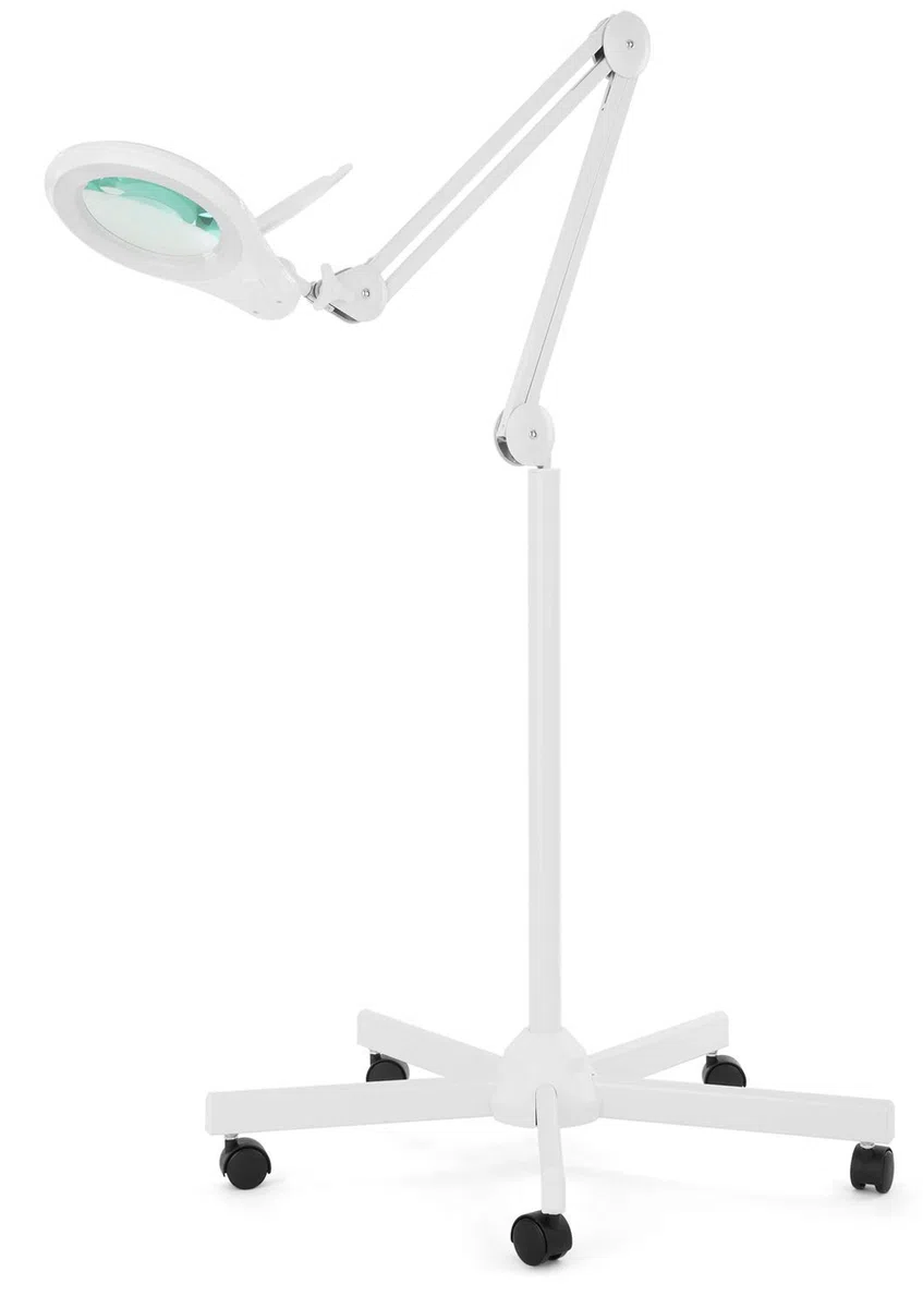 Neatfi Bifocale 1,200 Lumen Super LED Lampada bifocale con Base Rotante a 5 Ruote, Spina Europea, 5 diottrie con 20 diottrie, dimmerabile, Viene Fornito (Bianco)